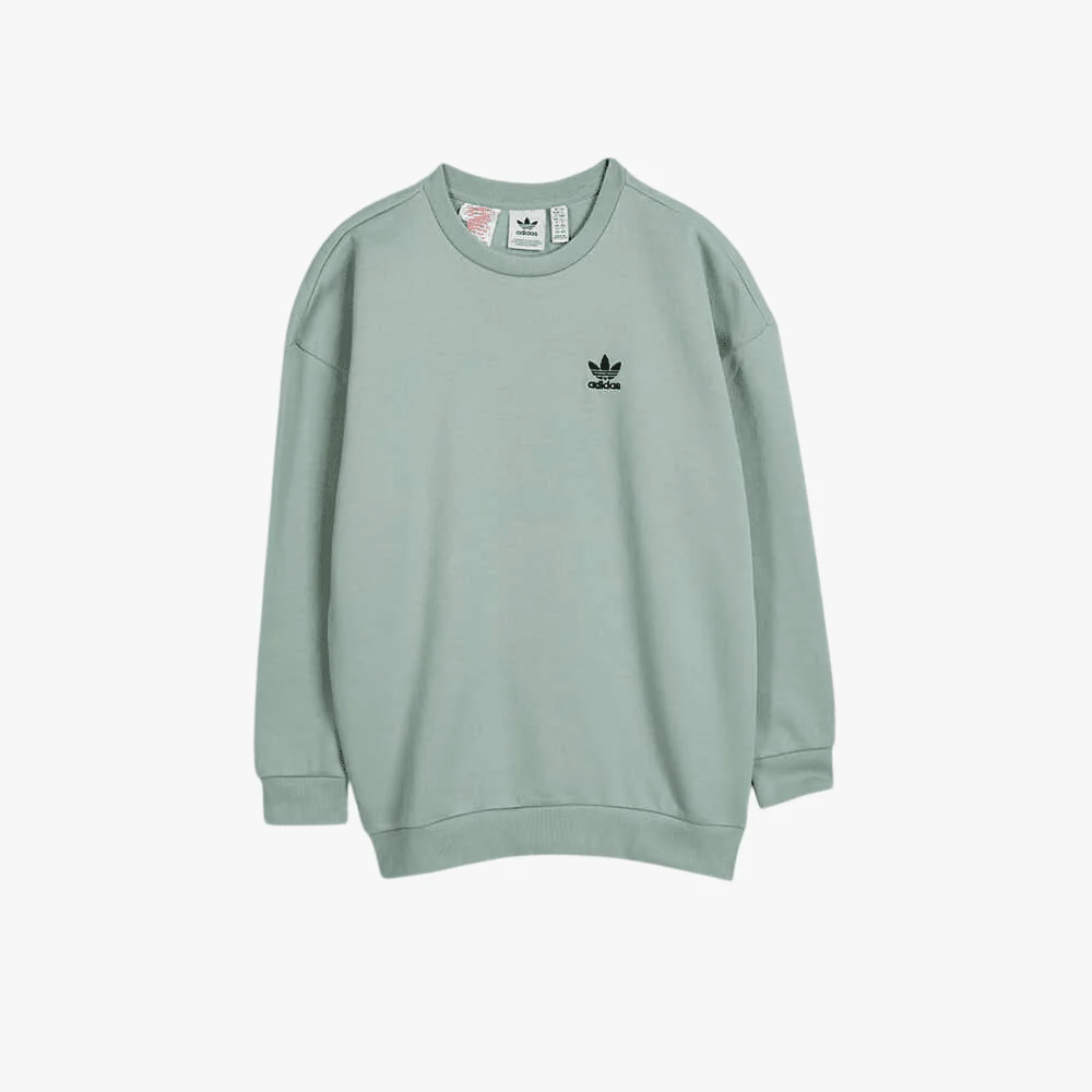 Adidas Boys Youth Crew Ess Sweater Sage