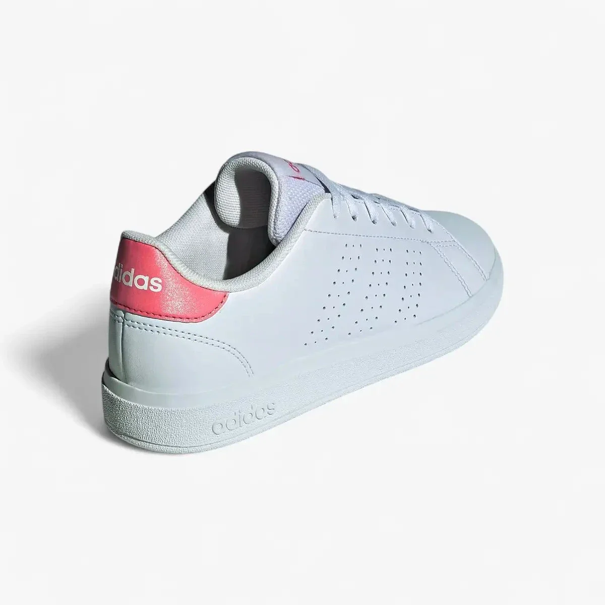 Adidas Girls Advantage Base 2.0 J Sneaker White Pink - Image 4