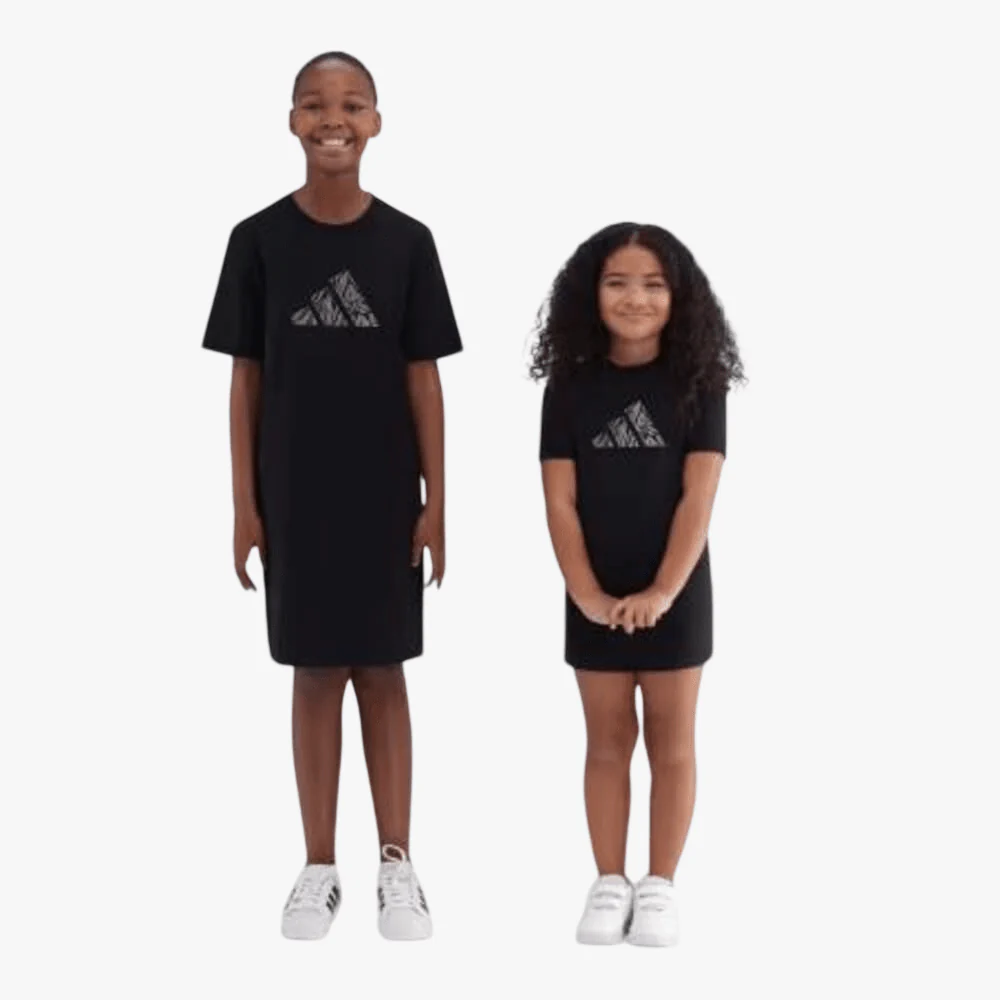 Adidas Girls Animal Print Dress Black
