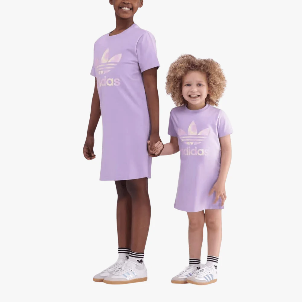 Adidas Girls Gfx Tee Dress Power Plum