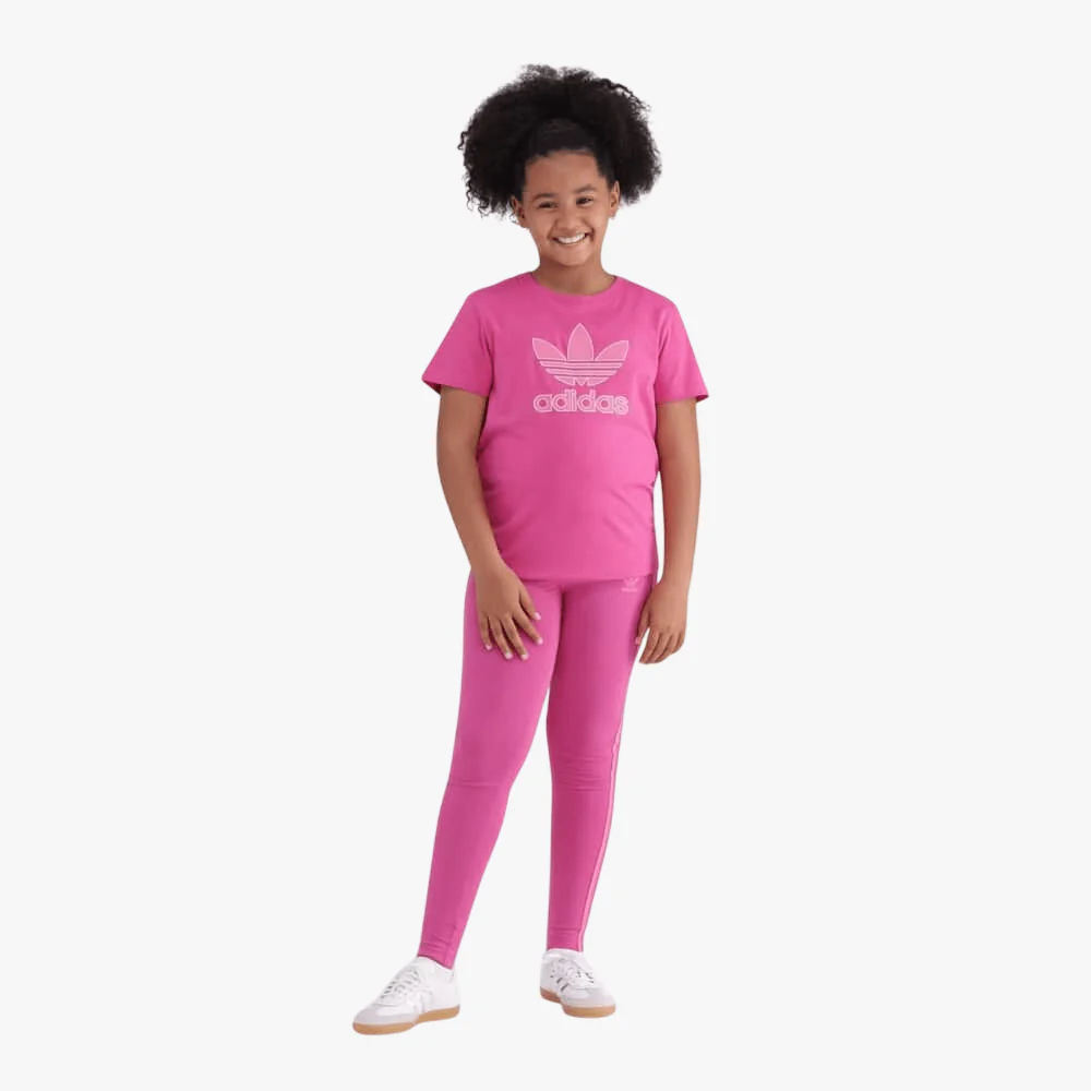 Adidas Girls Out Tref Short Sleeve Tee Fucshia