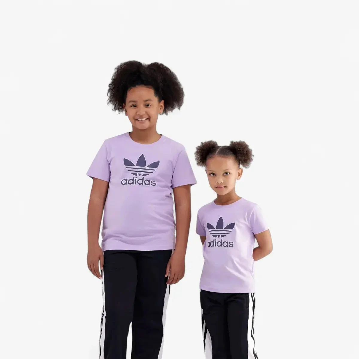Adidas Girls Tref Short Sleeve Tee Powder Plum - Image 2