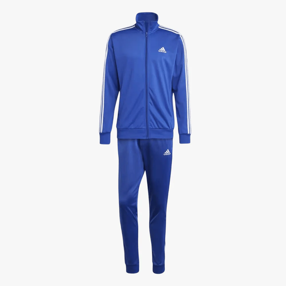 Adidas Mens 3S Woven Tracksuit Set Blue