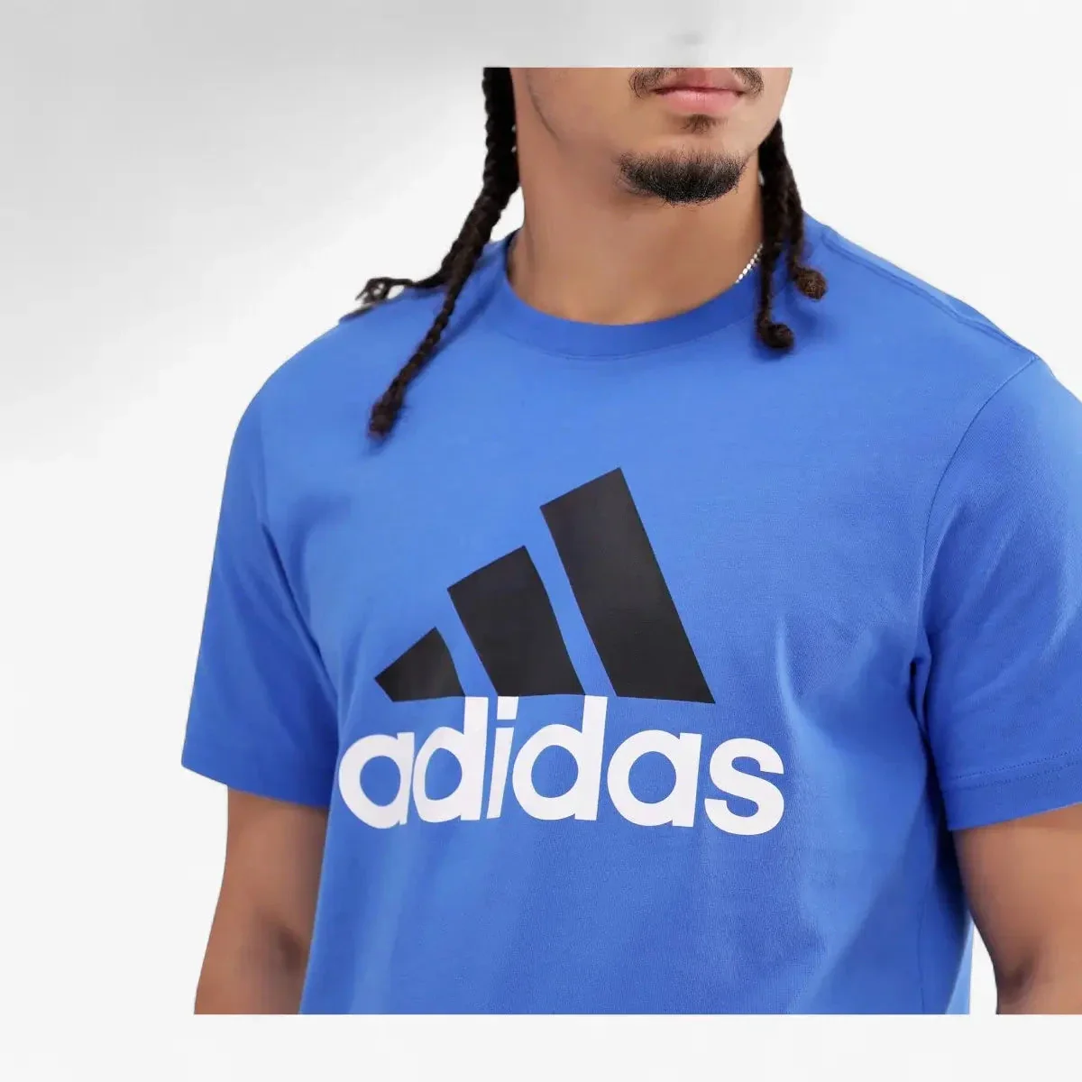Adidas Mens Bl Sj Short Sleeve Tee Bright Royal - Image 5
