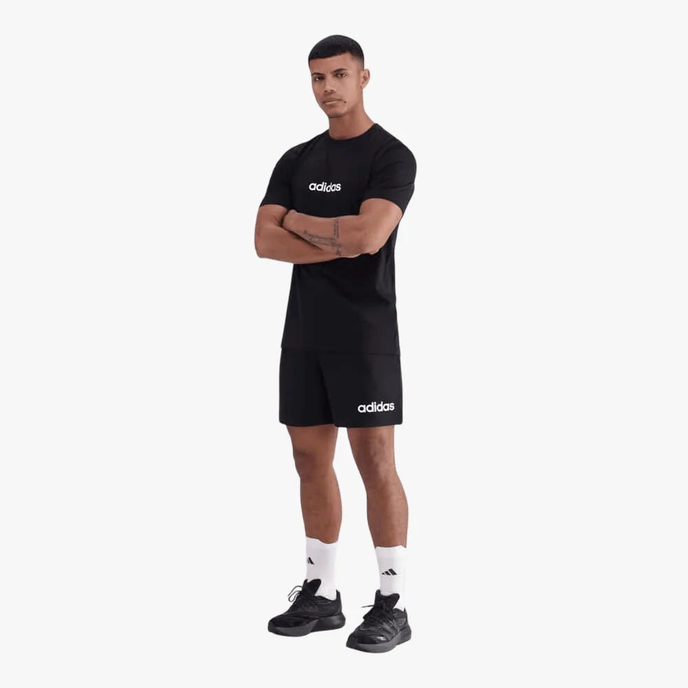 Adidas Mens Lin Sj Short Sleeve Tee Black