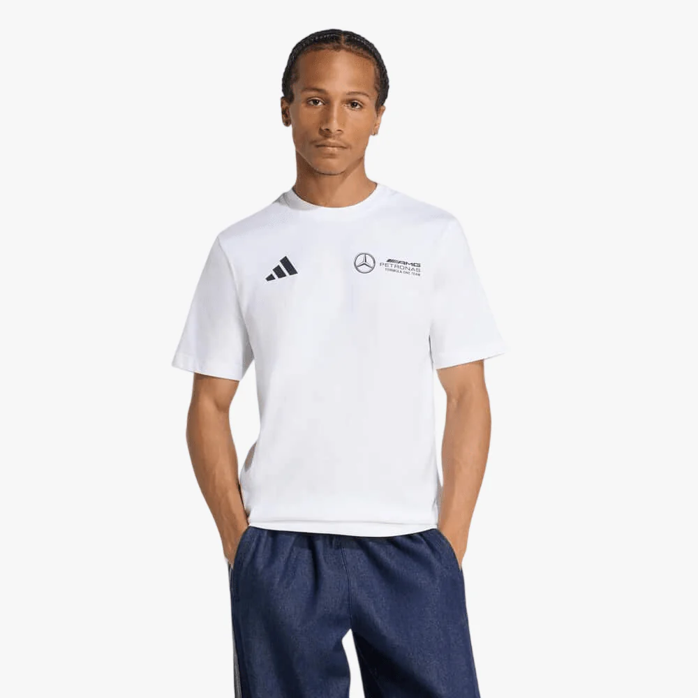 Adidas Mens Mercedes - Amg Petronas Formula One Team Graphic Tee White