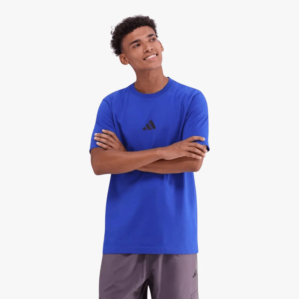 Adidas Mens Sl Sj Short Sleeve Tee Blue