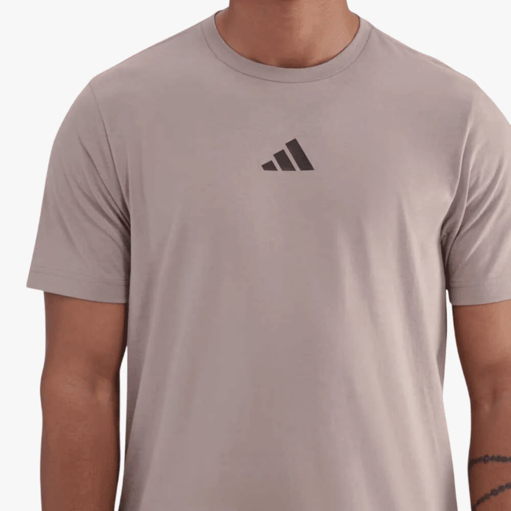 Adidas Mens Tr Es Fr Short Sleeve Tee Chalky Brown