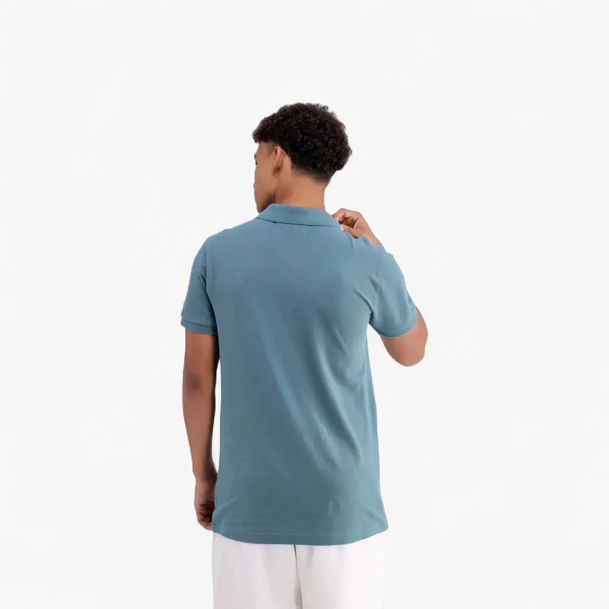 Adidas Mens Trefoil Essentials Polo Tee Green - Image 6