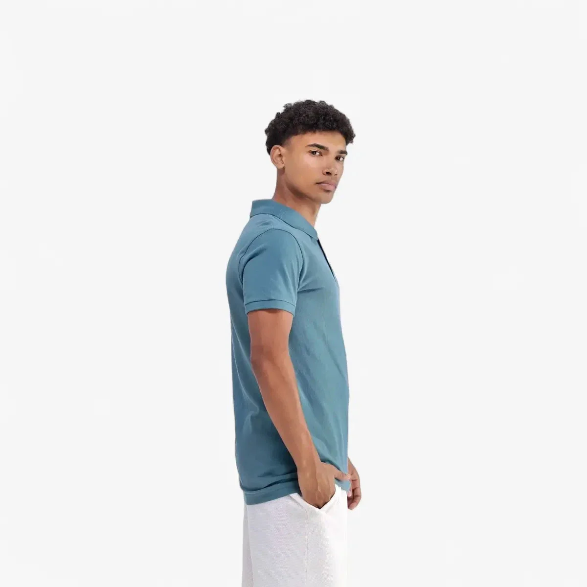 Adidas Mens Trefoil Essentials Polo Tee Green - Image 7