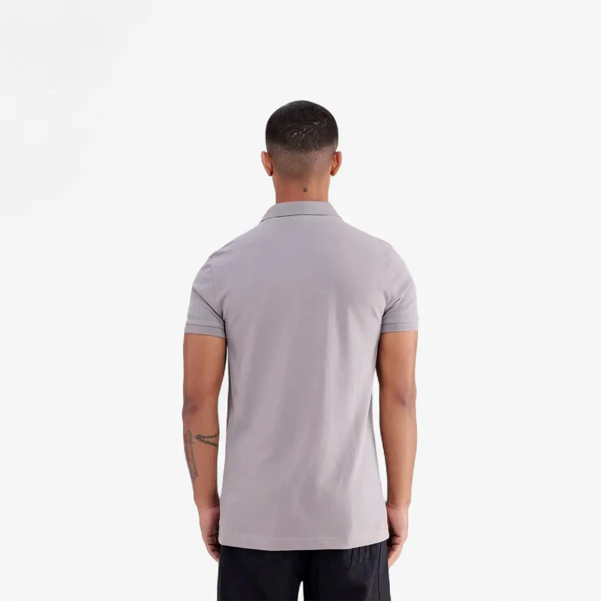 Adidas Mens Trefoil Essentials Polo Tee Grey - Image 13
