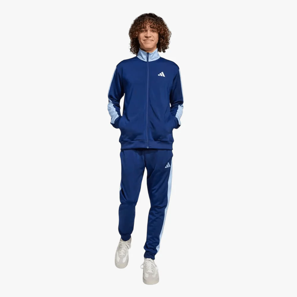Adidas Mens Tricot Tracksuit Set Blue
