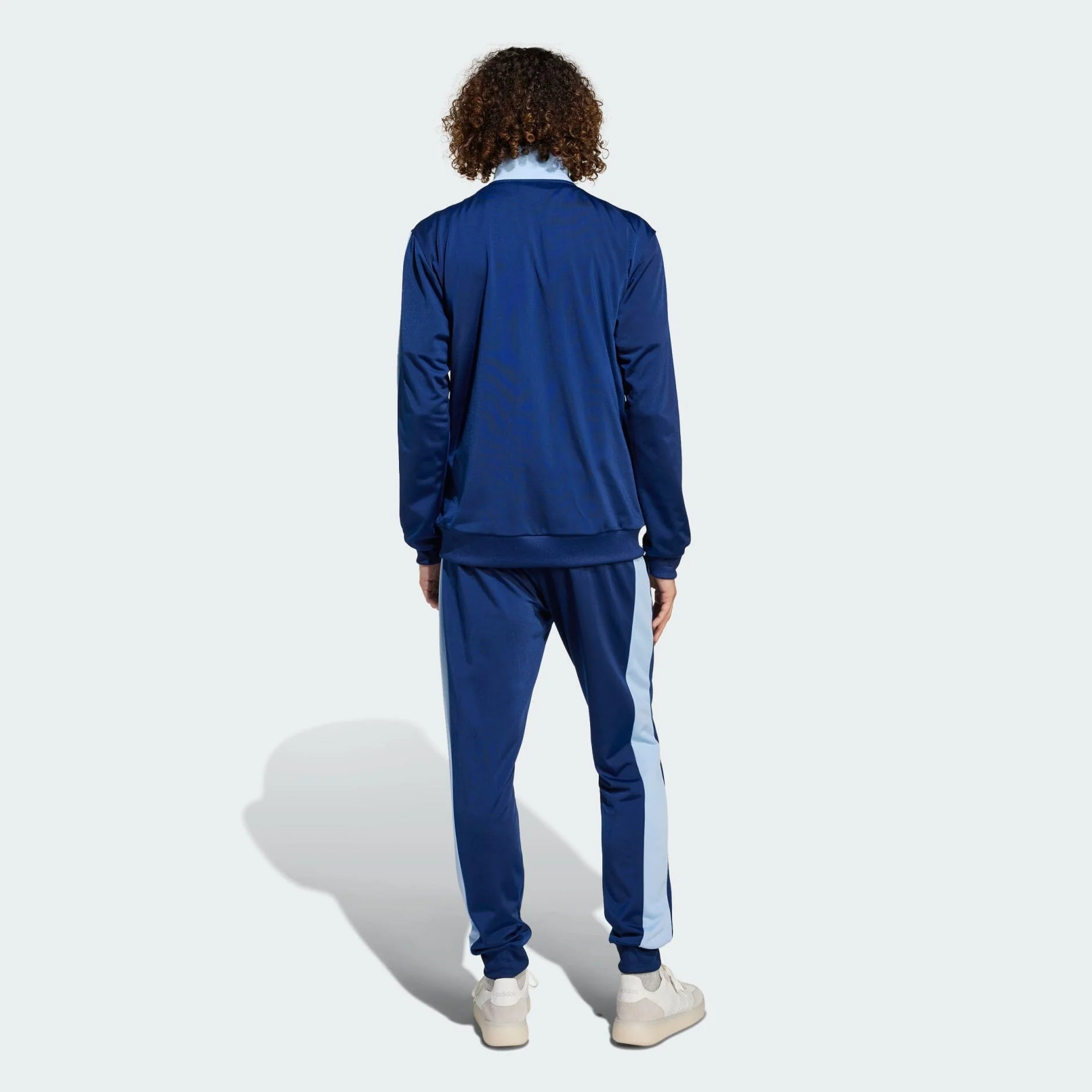 Adidas Mens Tricot Tracksuit Set Blue - Image 2
