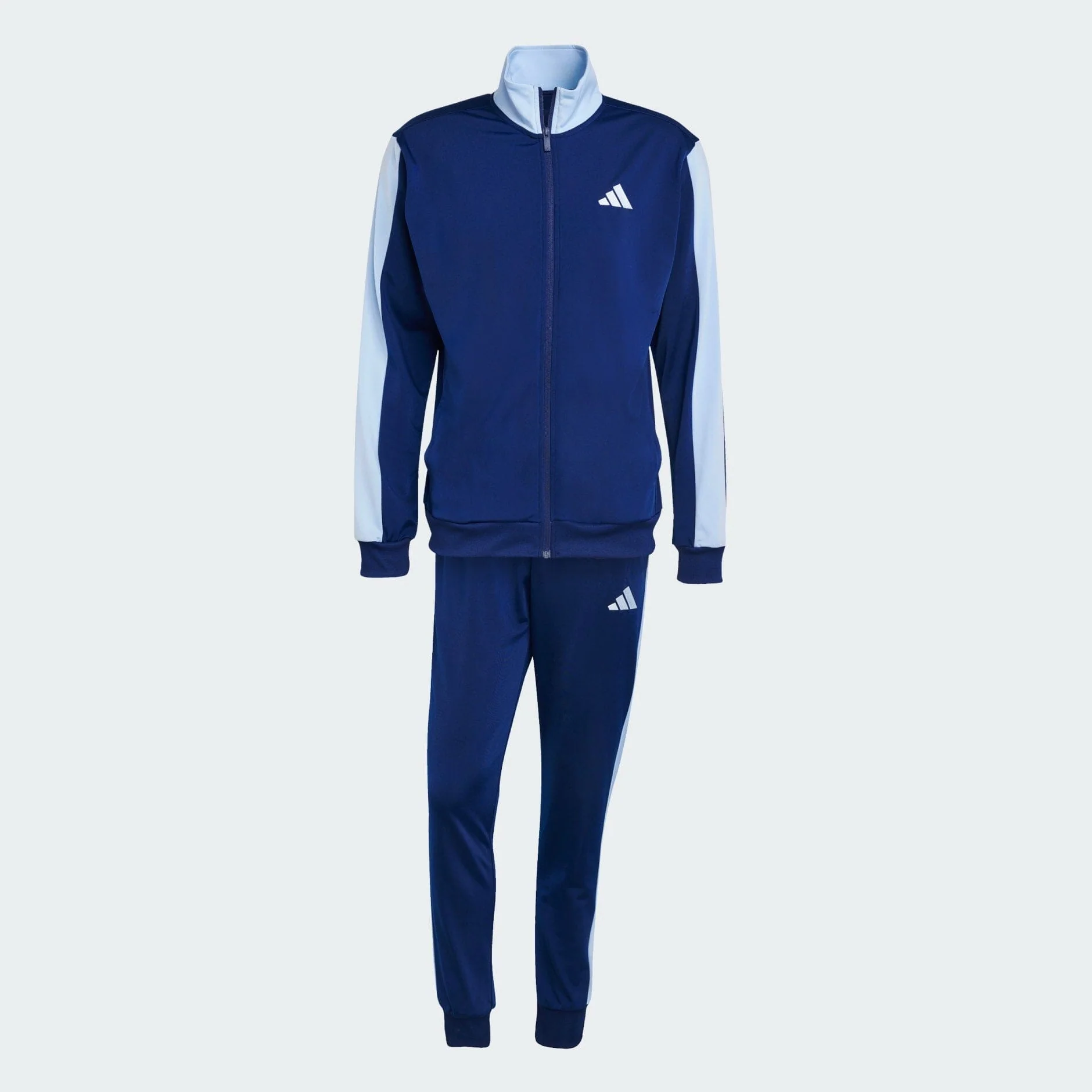 Adidas Mens Tricot Tracksuit Set Blue - Image 4