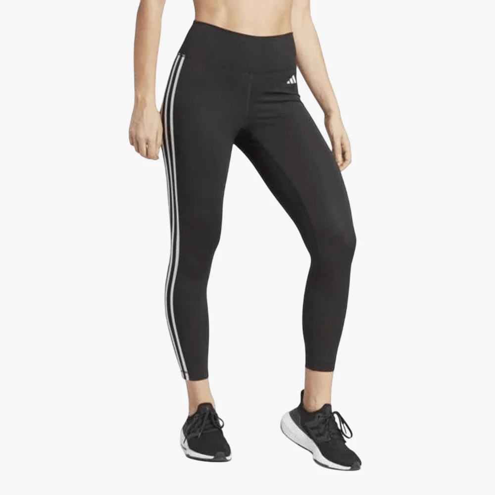 Adidas Womens 3 Stripe Tight Black