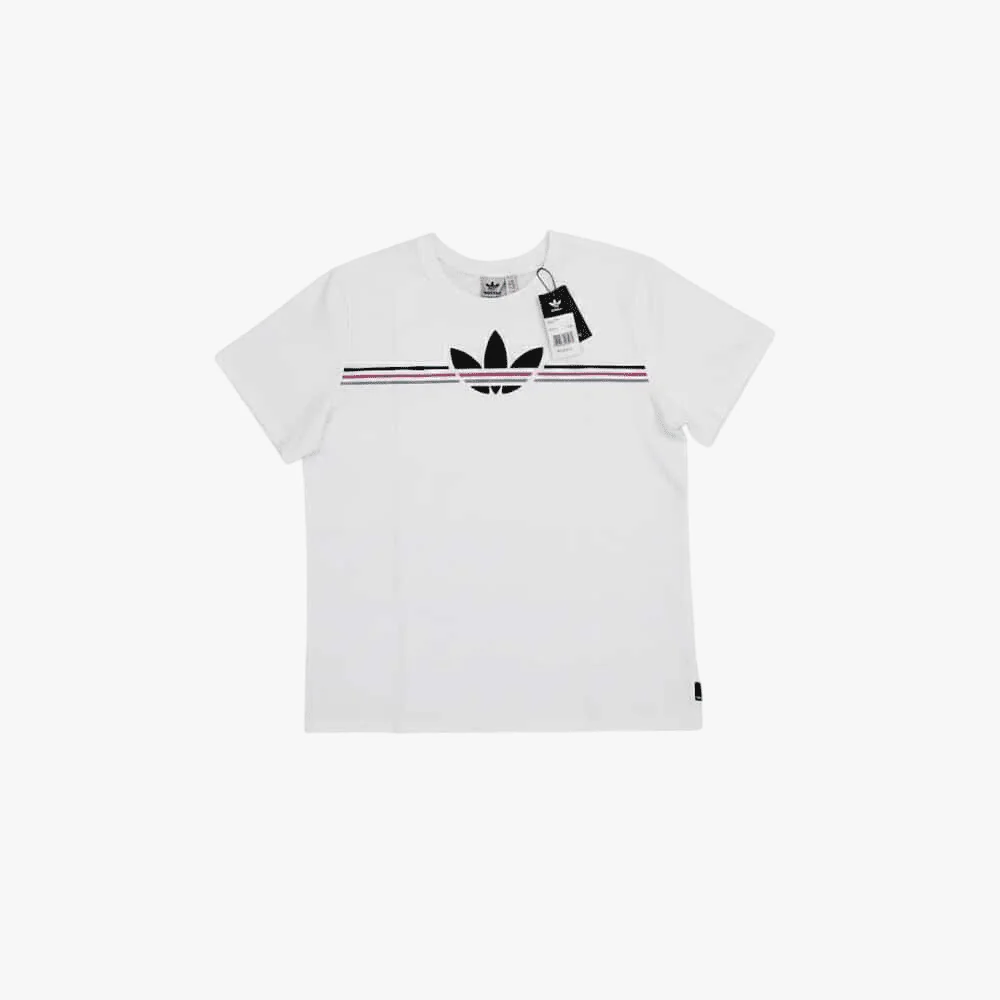 Adidas Womens Short 80'S Logo Tee White