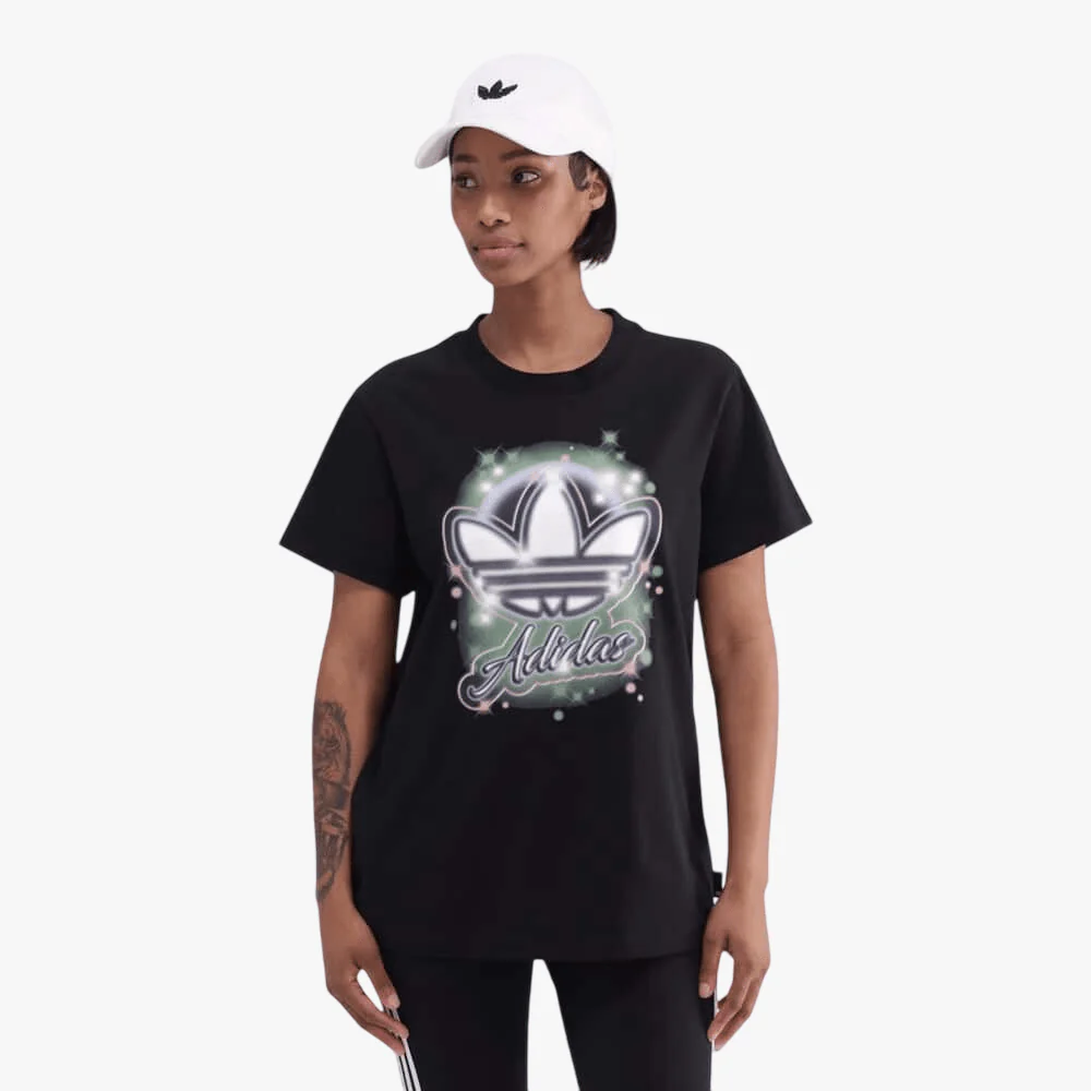 Adidas Womens Spray Short Sleeve Tee Black