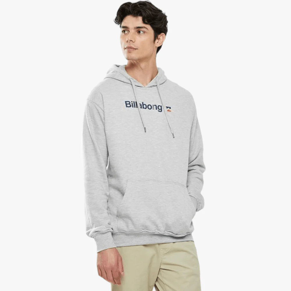 Billabong Mens Days Broken Pullover Hoody Light Grey Heather