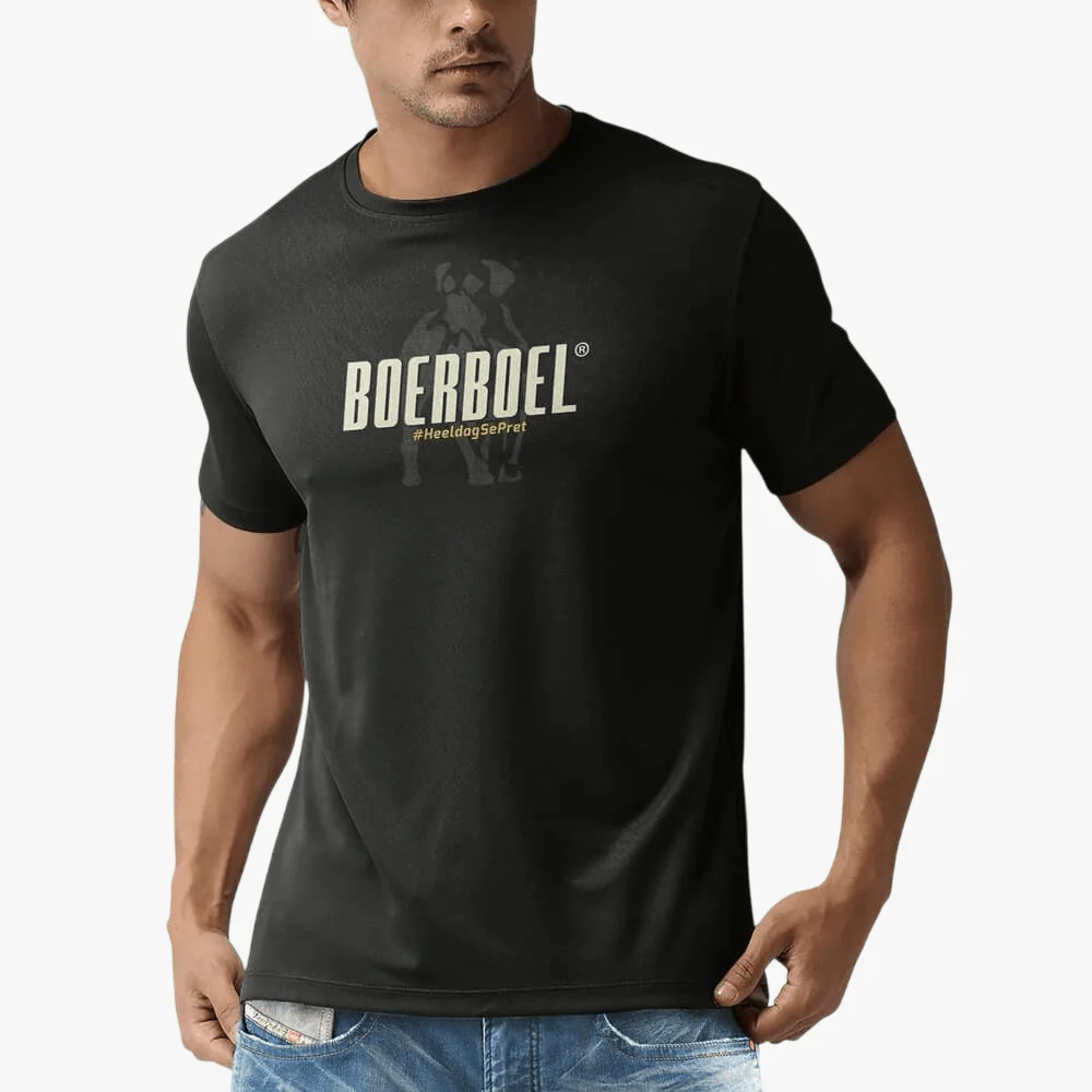 Boerboel Mens Premium Cotton Short Sleeve Tee Charcoal