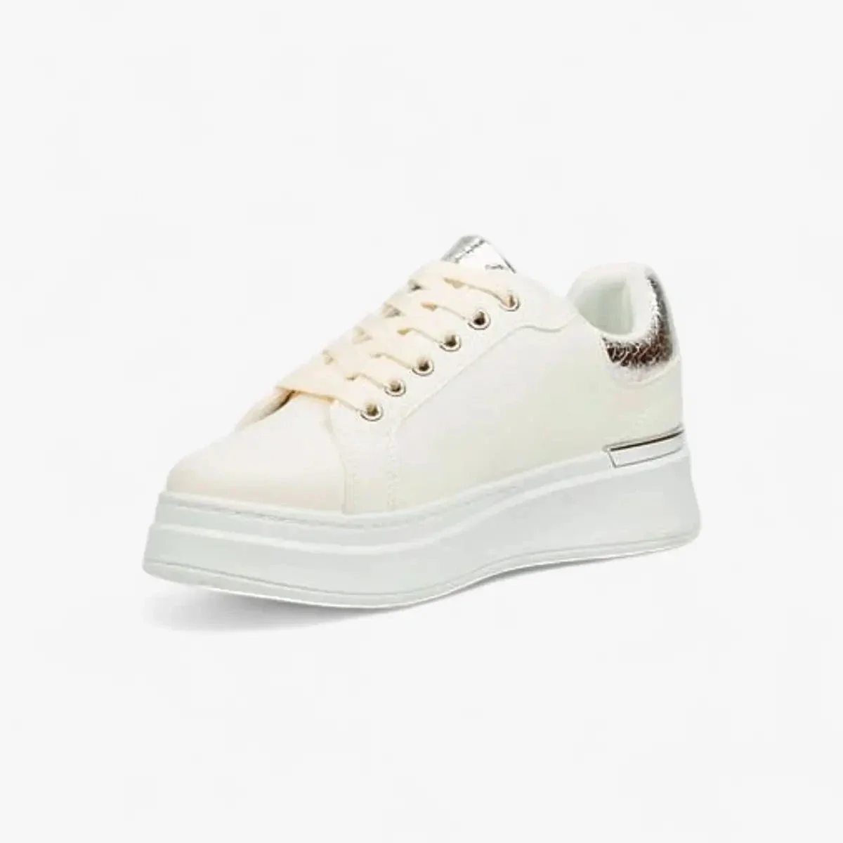 Butterfly Womens Campus 1 Sneaker White - Image 3
