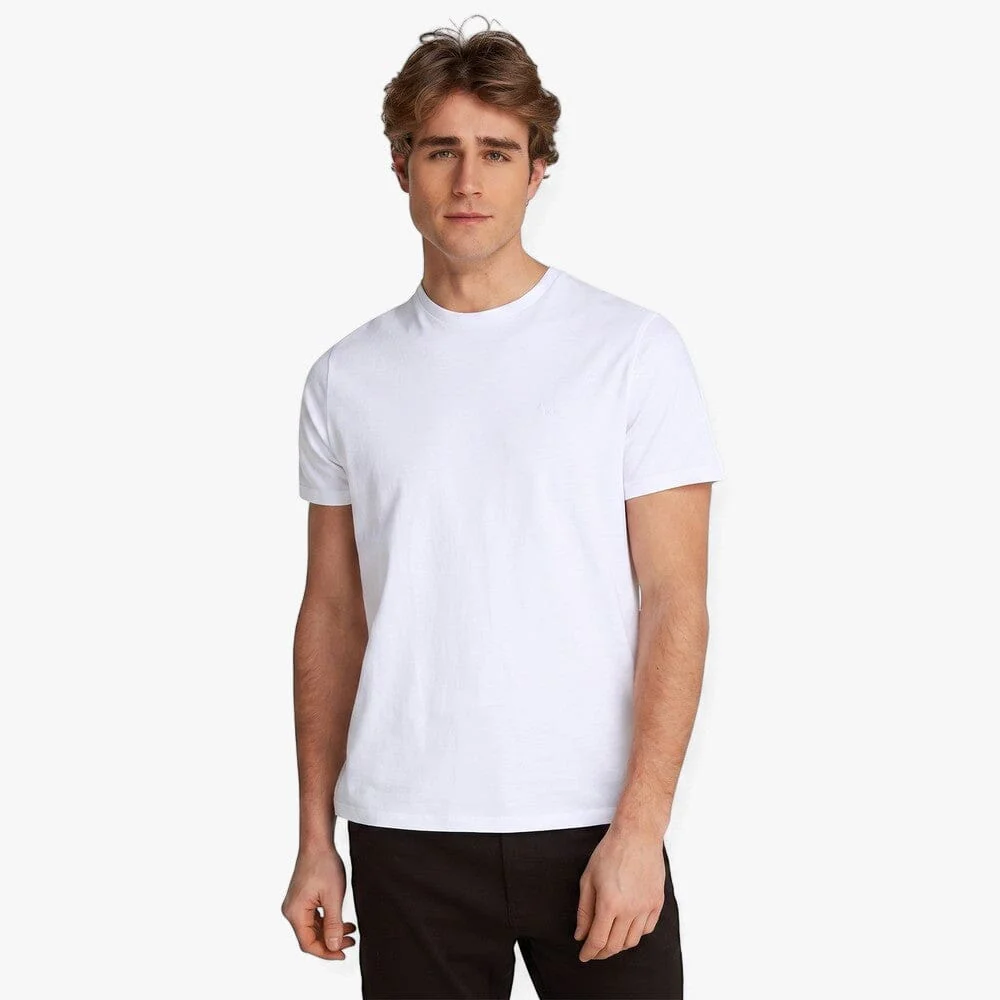 Calvin Klein Mens Classic Badge Tee White
