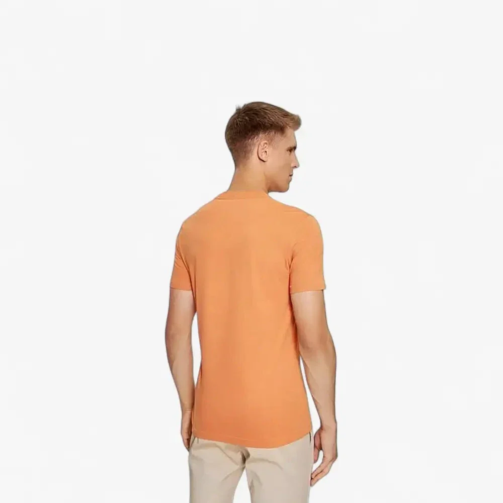 Calvin Klein Mens Institutional Logo Short Sleeve Tee Burnt Orange - Image 3