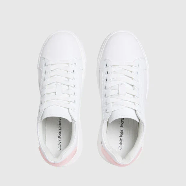 Calvin Klein Womens Chunky Cupsole Sneaker White - Image 2