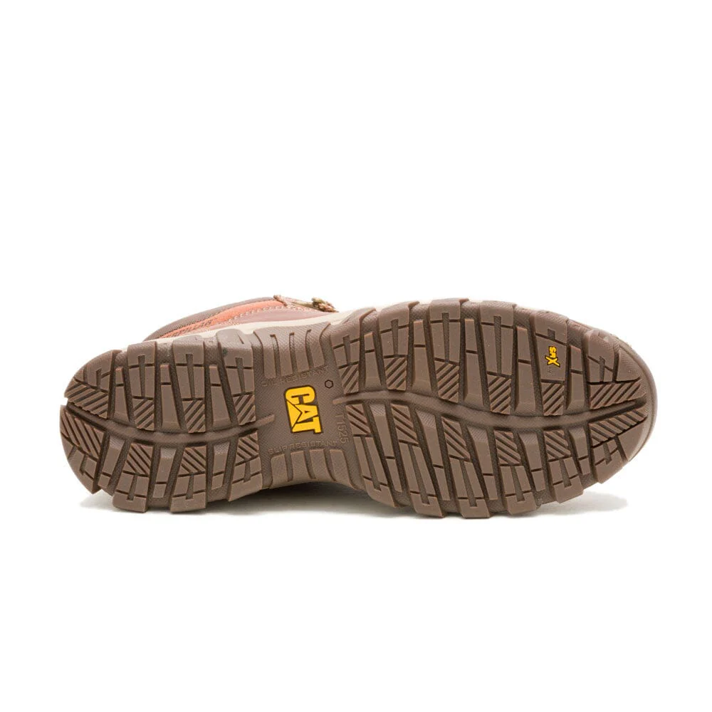 Caterpillar Mens Threshold Rebound Trek Mid Boot Leather Brown - Image 3