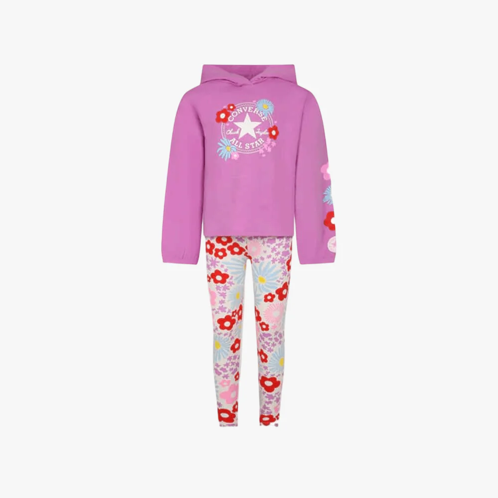 Converse Flutter Hoodie Legging Set Egret