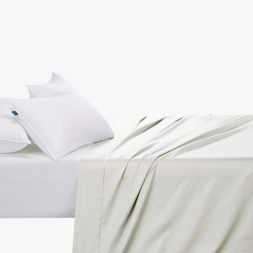 Cotton Co 400 Thread King Flat Sheet 270X270 Cream