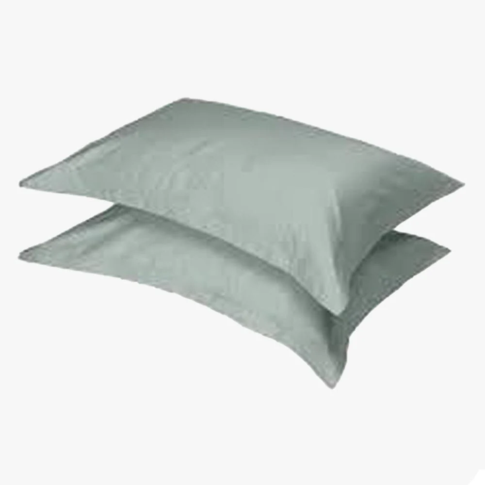 Cotton Co 4Oo Thread Oxford Standard Pillow Case Pair Duck Egg