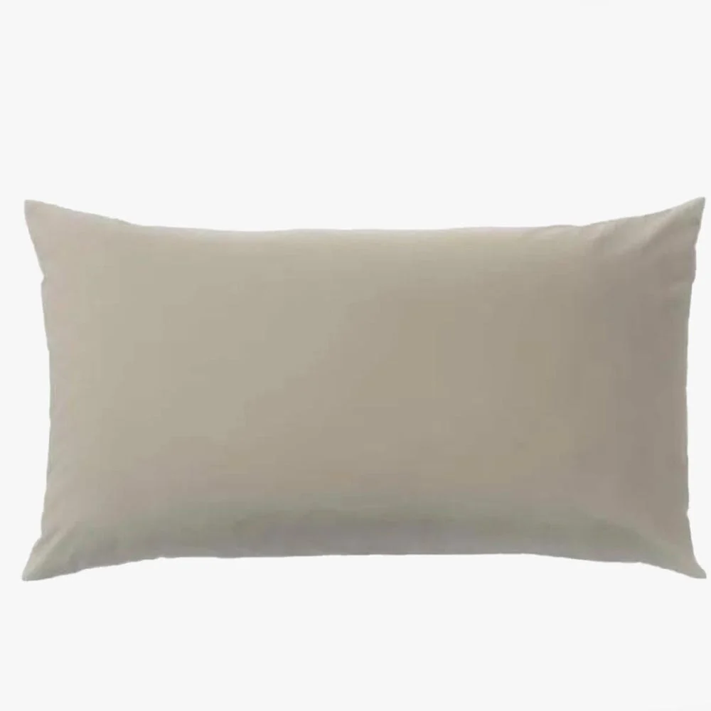 Cotton Co 4Oo Thread Standard 45X70 Pillow Case 2 Pack Cream