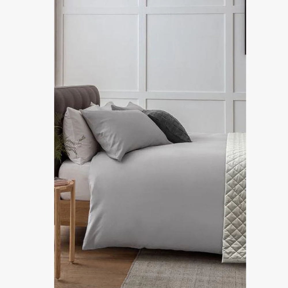 Cotton Co 4Oo Thread Standard 45X70 Pillow Case 2 Pack Silver
