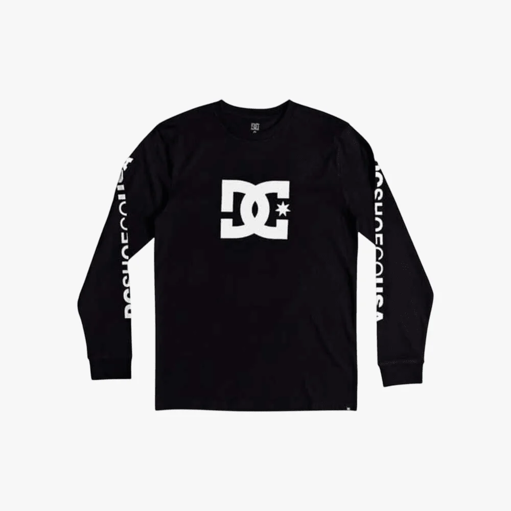 Dc Boys Star Long Sleeve Tee Black