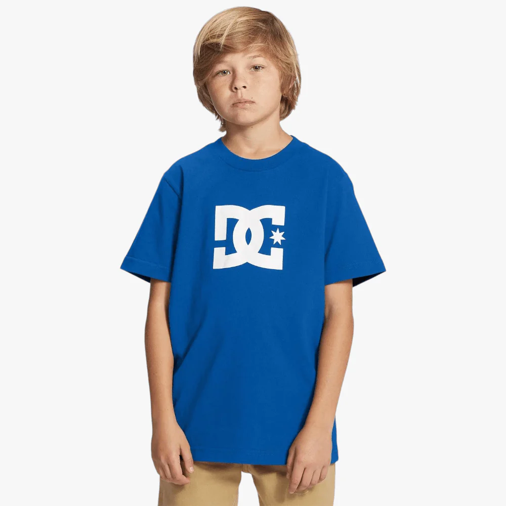Dc Boys Star Short Sleeve Tee Nautical Blue