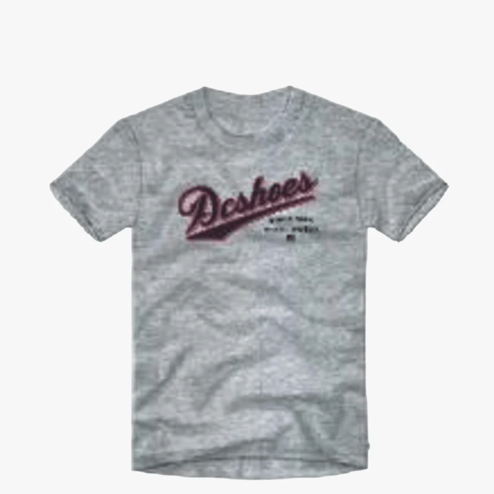 Dc Mens Classics Short Sleeve Tee Grey Heather
