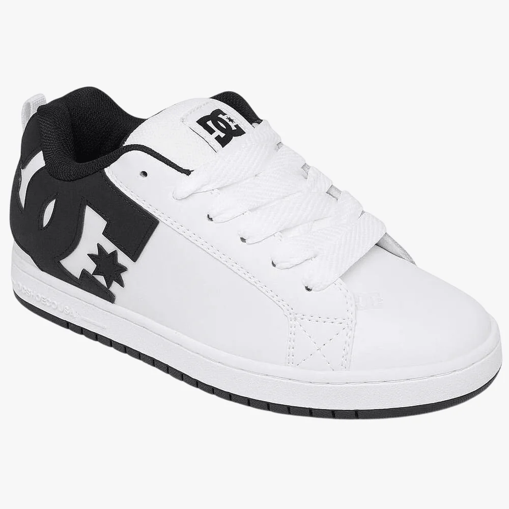 Dc Mens Court Graffik Sneaker White Black Black
