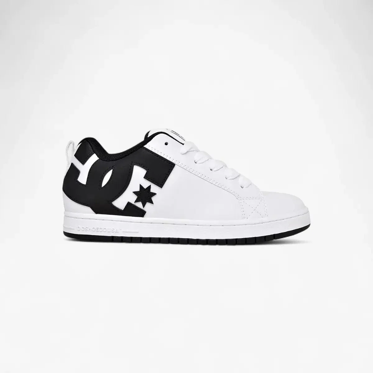 Dc Mens Court Graffik Sneaker White Black Black - Image 2