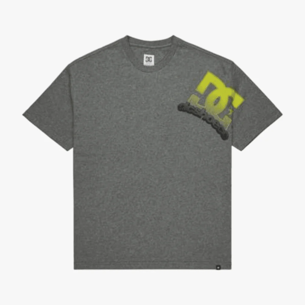 Dc Mens Solid Lefty Hss Short Sleeve Tee Dark Grey Heather