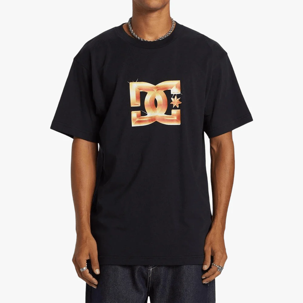 Dc Mens Star Bevel Short Sleeve Tee Black