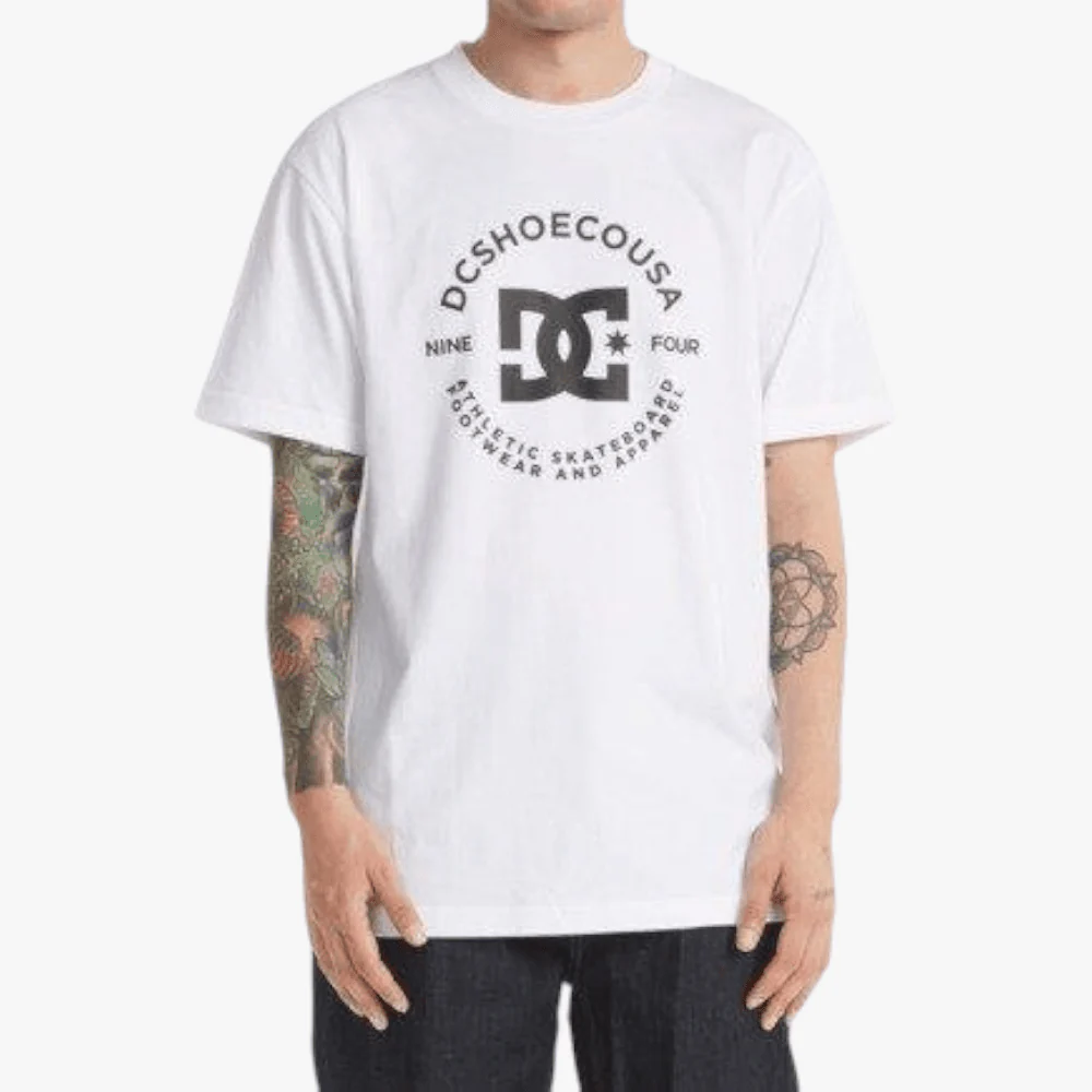 Dc Mens Star Pilot Short Sleeve Tee White