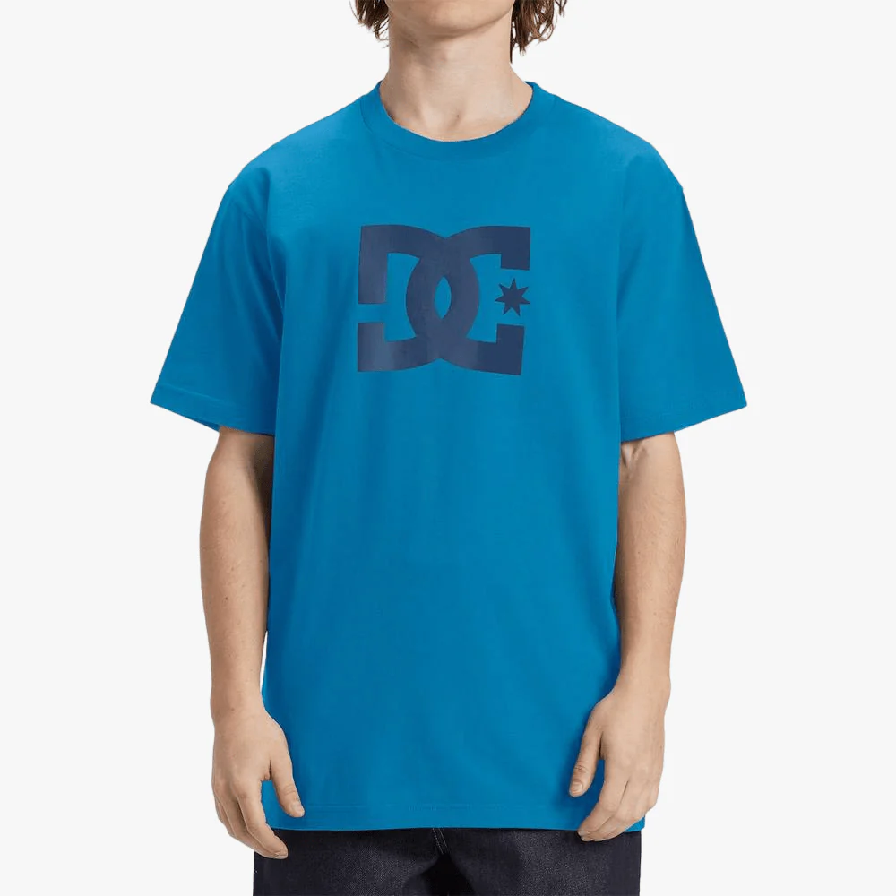 Dc Mens Star Short Sleeve Tee Dark Blue