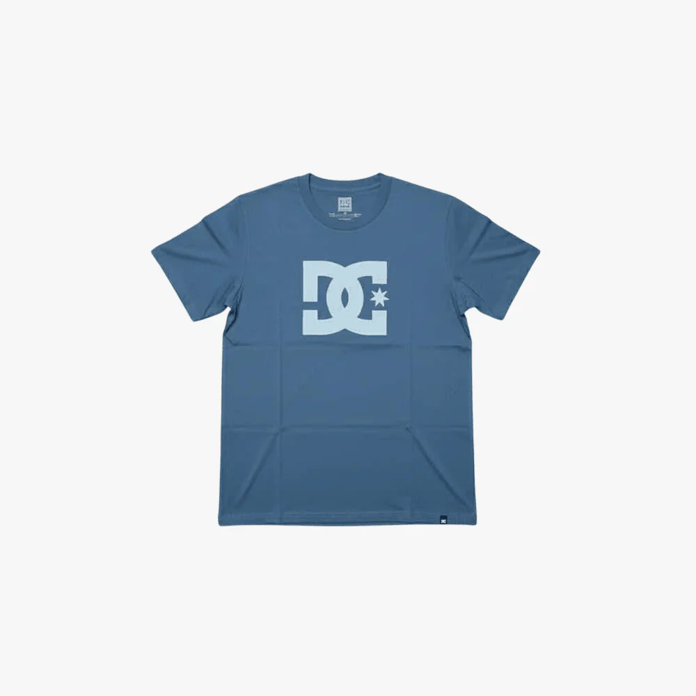 Dc Mens Star Short Sleeve Tee Dark Denim