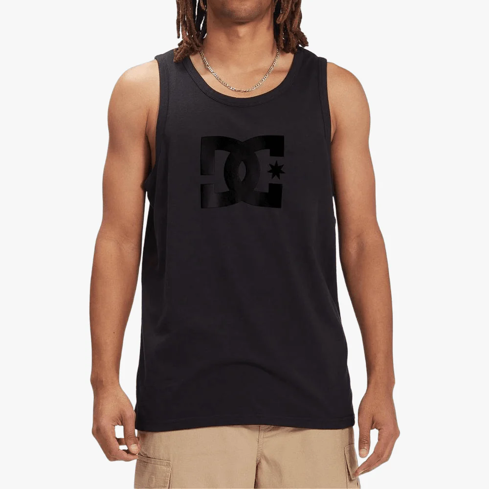 Dc Mens Star Tank Washed Black