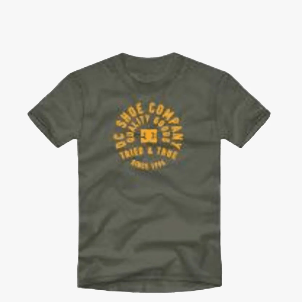 Dc Mens Tried & True Short Sleeve Tee Olive