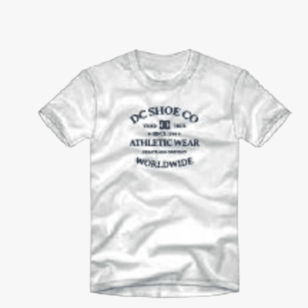 Dc Mens World Renowned Short Sleeve Tee White