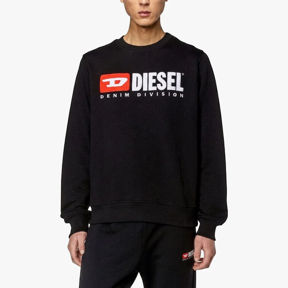 Diesel Mens Boxt Div Sweat Black