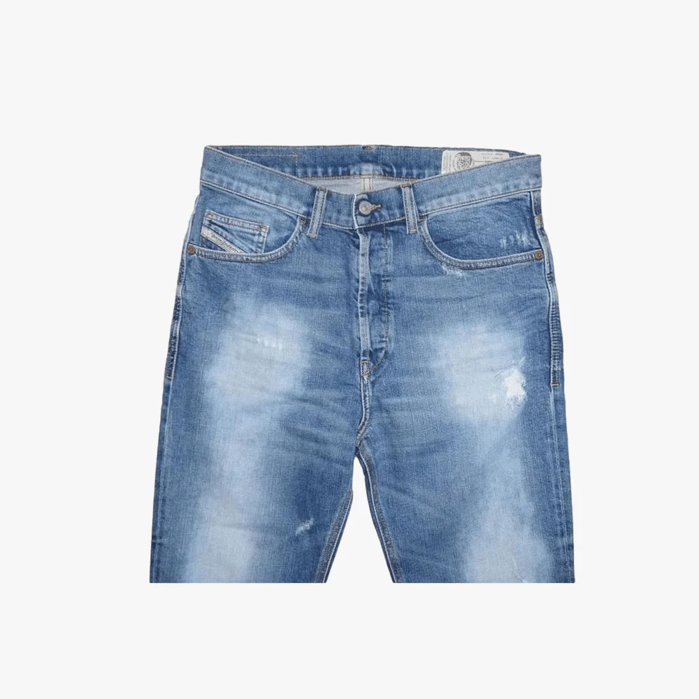 Diesel Mens D Eetar Tapperd Stretch Jeans Blue