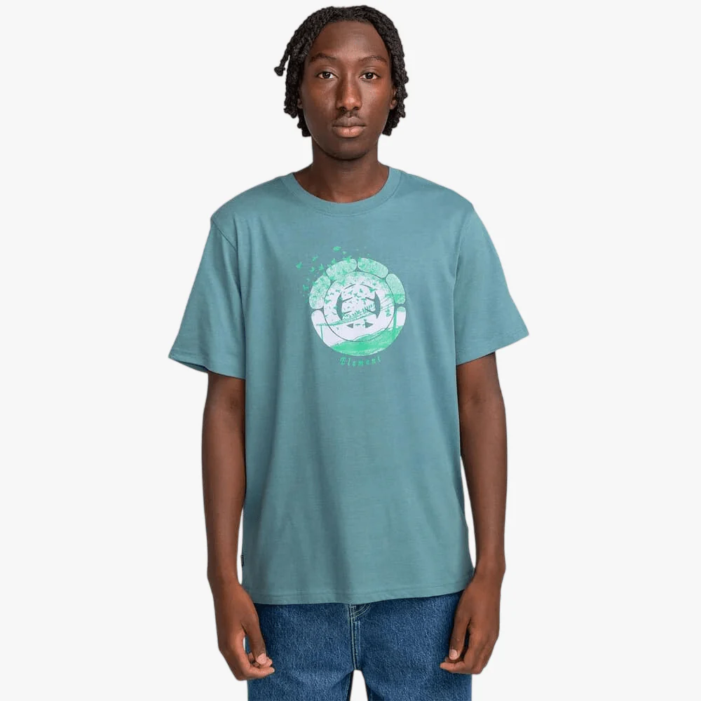 Element Mens Flock Short Sleeve Tee Hydro