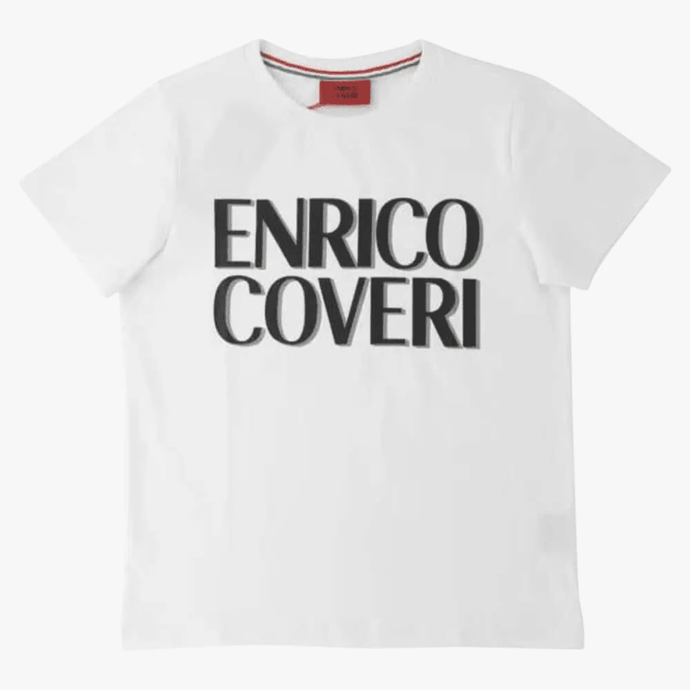 Enrico Coveri Boys Short Sleeve Tee White